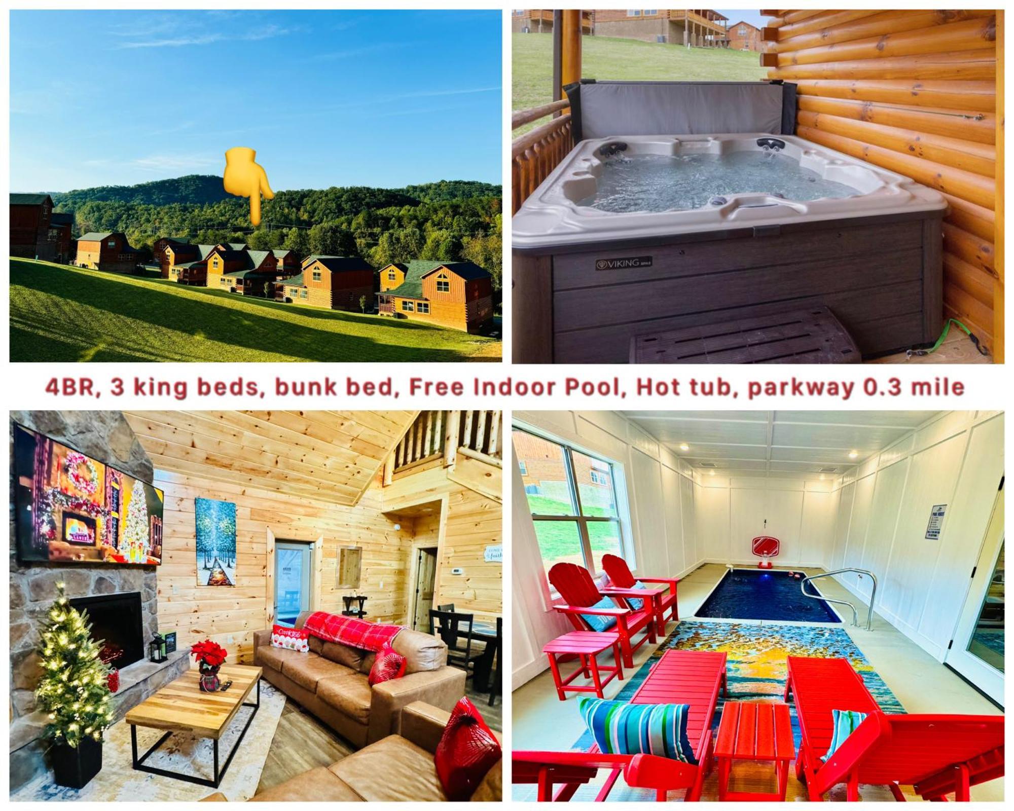 New! Indoor Pool/Ps 5/Hot Tub/Parkway Villa Pigeon Forge Exterior foto